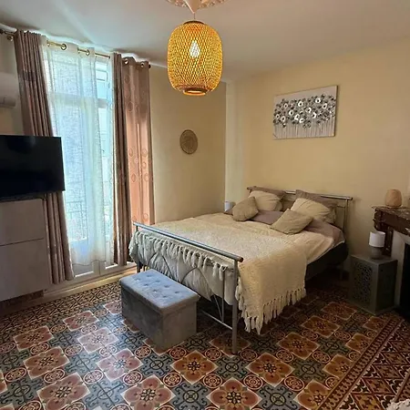 Grand F4 Climatise, Terrasse, Garage Pour 8 Personnes, Centre-ville Amelie-les-bains - Fr-1-703-207 Lejlighed