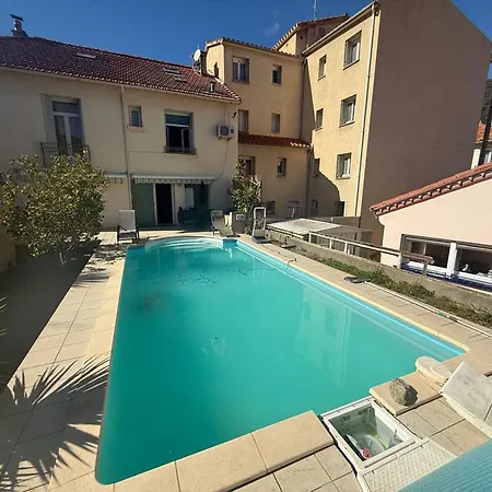 Lejlighed Grand F4 Climatise, Terrasse, Garage Pour 8 Personnes, Centre-ville Amelie-les-bains - Fr-1-703-207 *