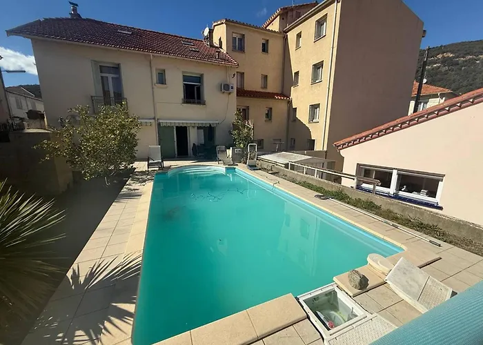 アパート Grand F4 Climatise, Terrasse, Garage Pour 8 Personnes, Centre-ville Amelie-les-bains - Fr-1-703-207 *